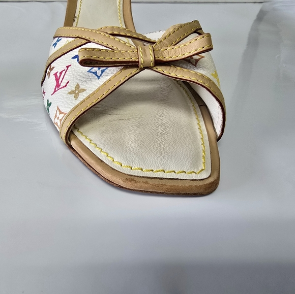 Louis Vuiitton Takashi X Murakami Multicolor mules 38 - Picture 4 of 12